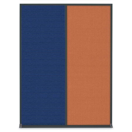 United Visual Products Single Door Radius Plus Corkboard, 18"X UV8000PLUS-GOLD-APRICOT